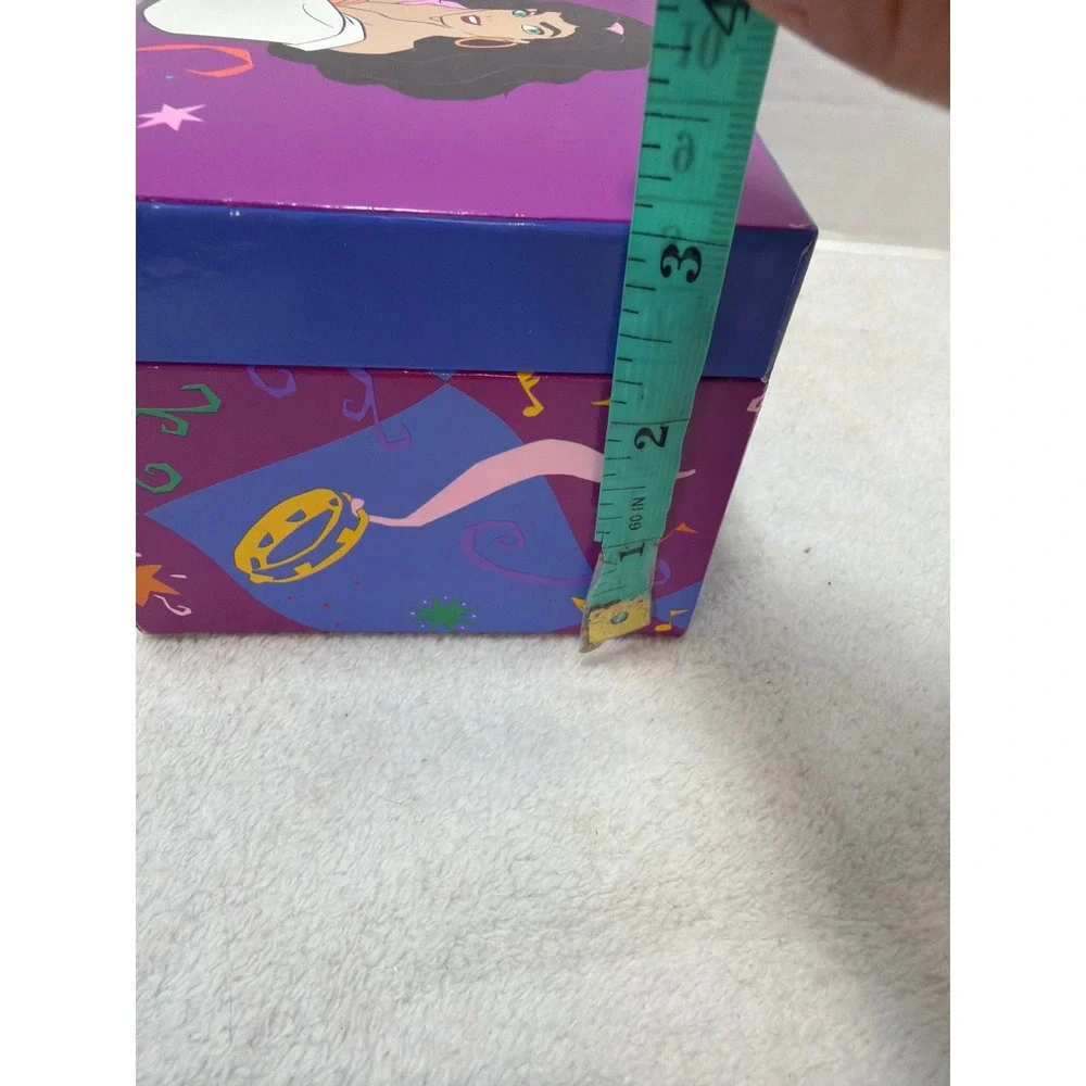 VTG 90s Disney Music Jewelry Box Hunchback of Notre Dame Esmeralda Topsy Turvy